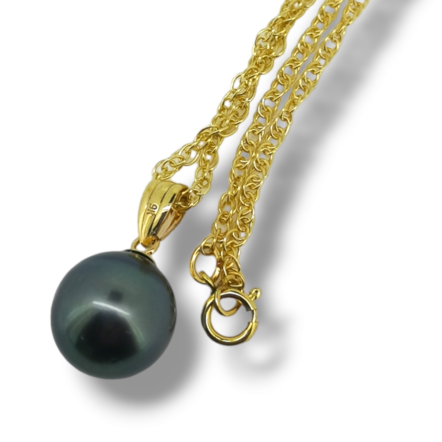 Classic Single Tahitian Necklace-Necklace-Danika Cooper Jewellery