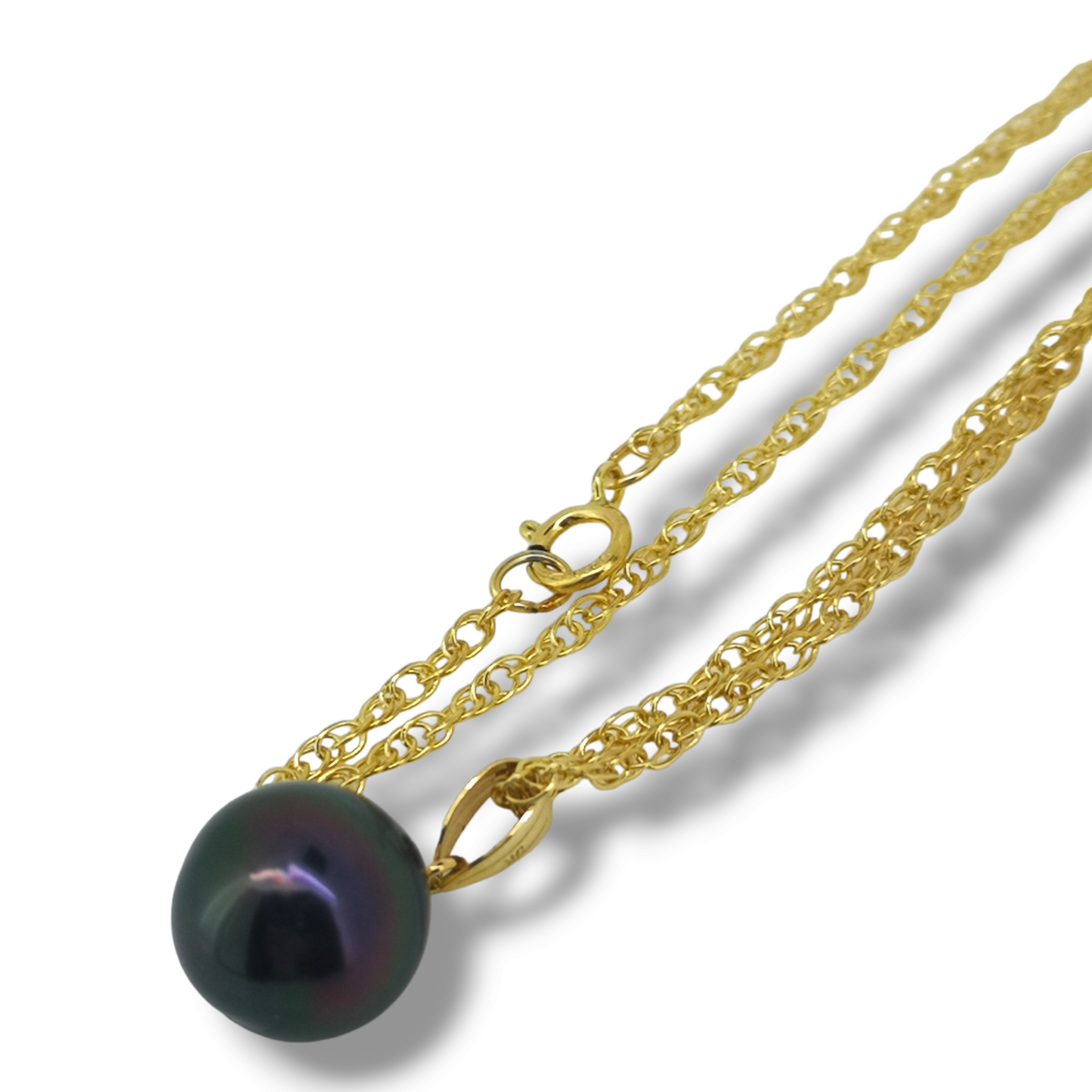Classic Single Tahitian Necklace-Necklace-Danika Cooper Jewellery