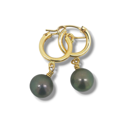 Aulelei Huggie Earrings-Earrings-Danika Cooper Jewellery