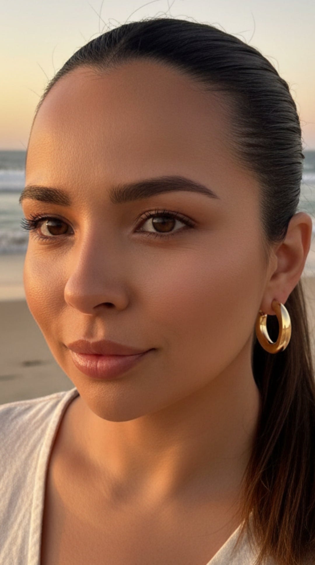 9ct Yellow Gold Hoop Earrings-Danika Cooper Jewellery