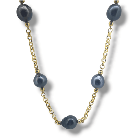 65CM FIVE PEARL NECKLACE-Necklace-Danika Cooper Jewellery