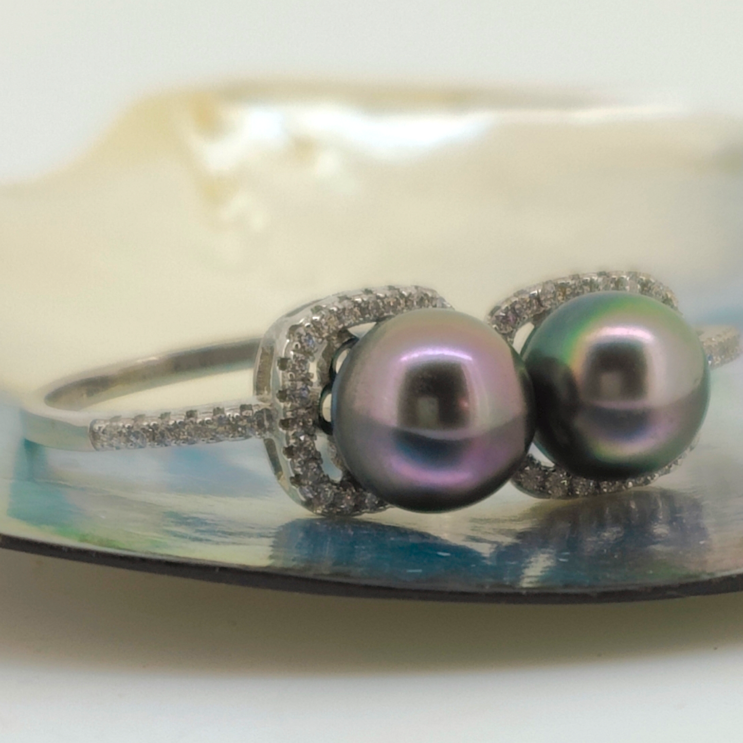 Halo Ring size 8-Rings-Danika Cooper Jewellery