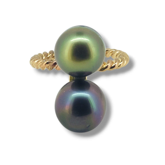 Twisted Double Ring size 10-Danika Cooper Jewellery