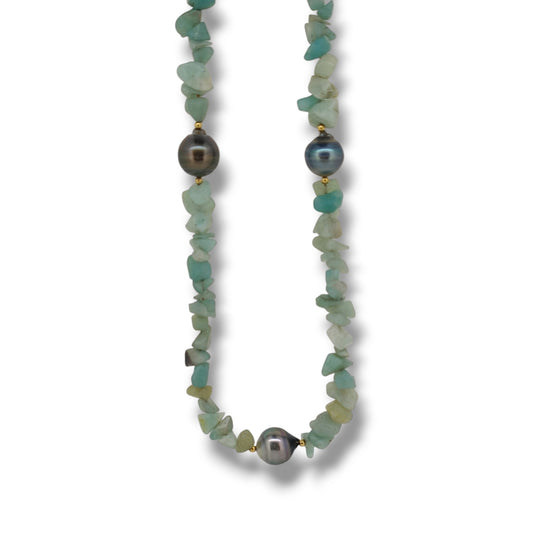 Amazonite Set Necklace & Earrings-Set-Danika Cooper Jewellery