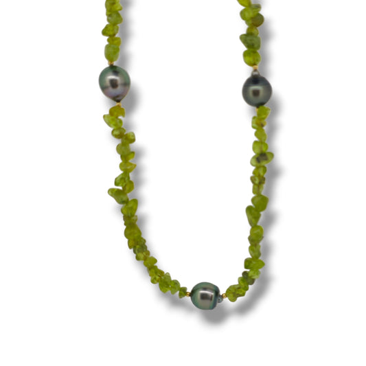 Peridot Set Necklace & Earrings-Set-Danika Cooper Jewellery