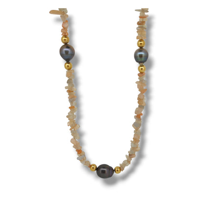 Rose Quartz Set Necklace & Earrings-Set-Danika Cooper Jewellery