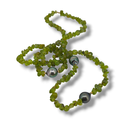 Peridot Set Necklace & Earrings-Set-Danika Cooper Jewellery