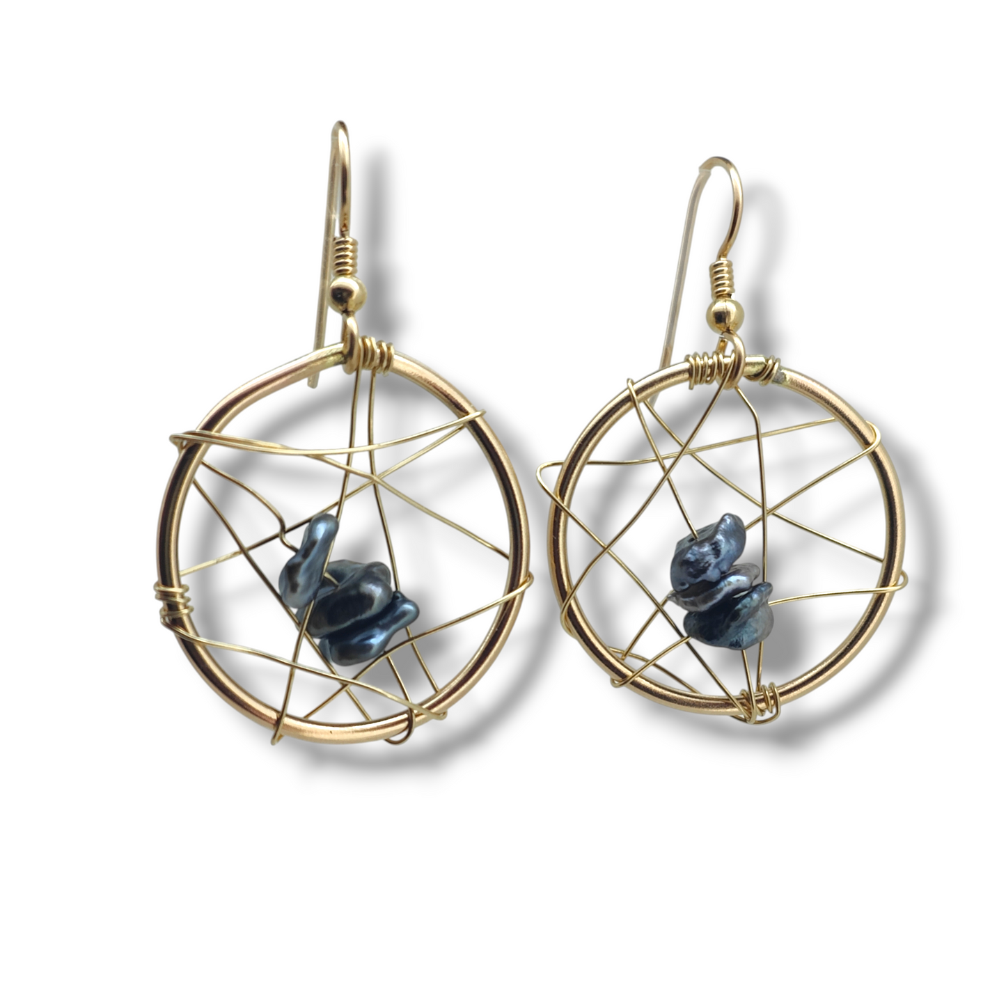 Cook Islands Black Pearl Earrings-Earrings-Danika Cooper Jewellery