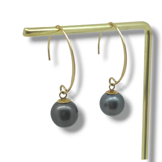 Crescent Hook Earrings-Earrings-Danika Cooper Jewellery