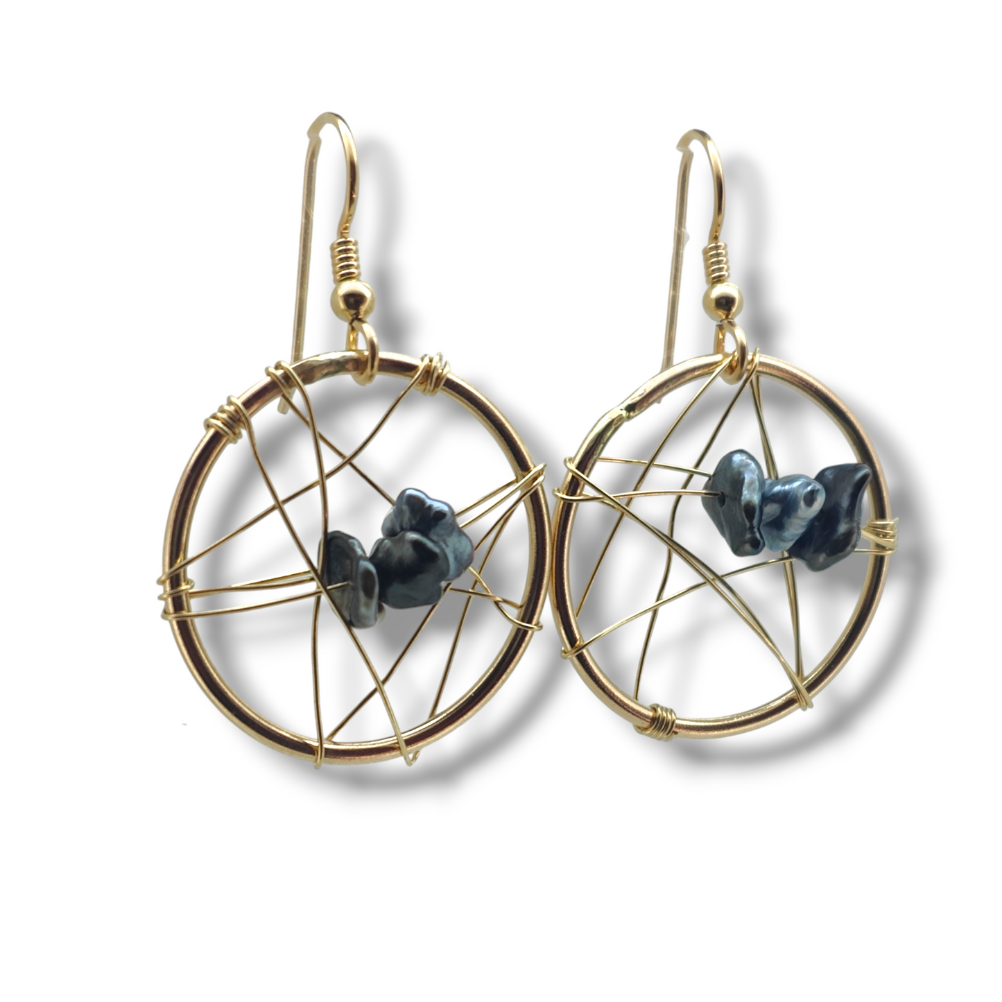 Cook Islands Black Pearl Earrings-Earrings-Danika Cooper Jewellery