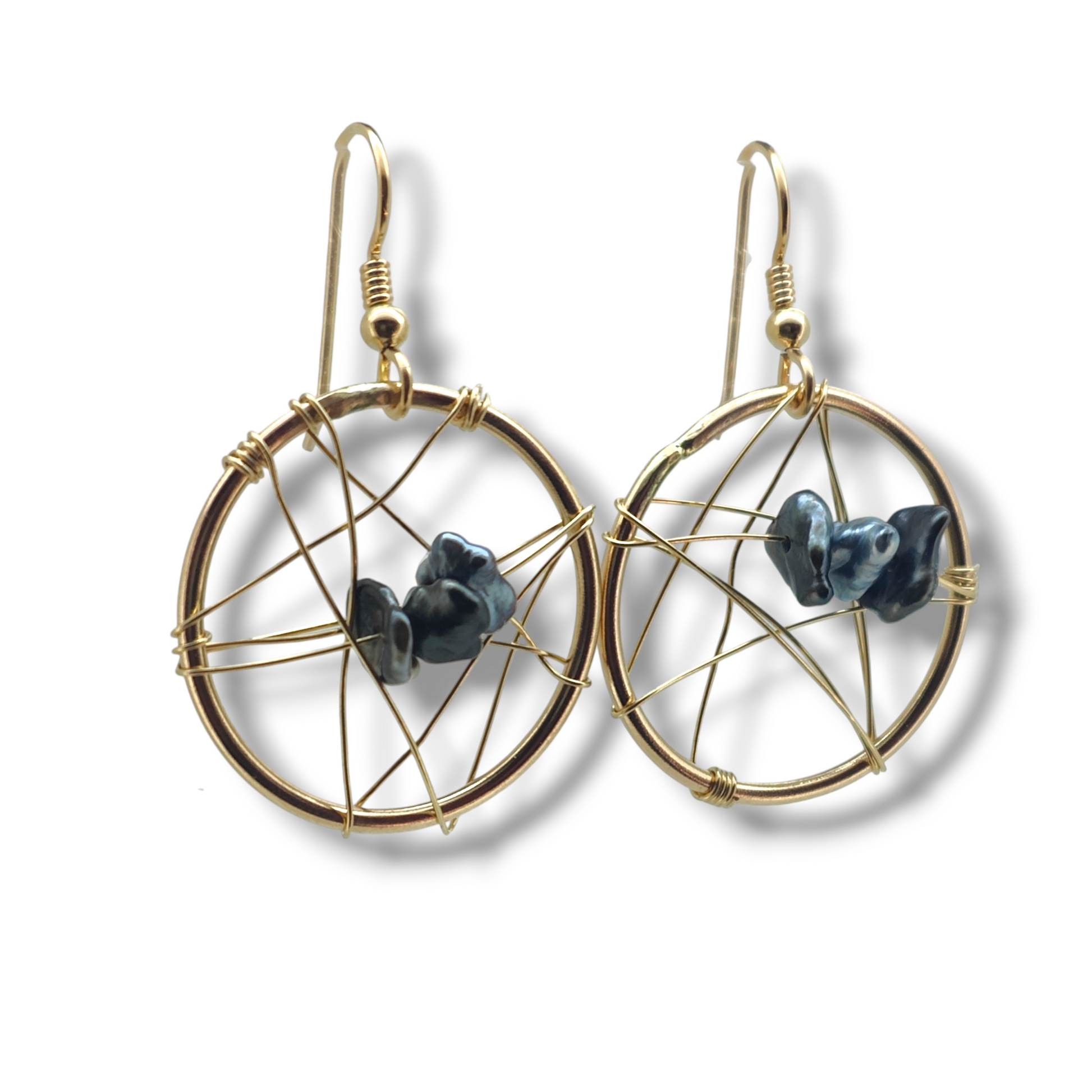 Cook Islands Black Pearl Earrings-Earrings-Danika Cooper Jewellery