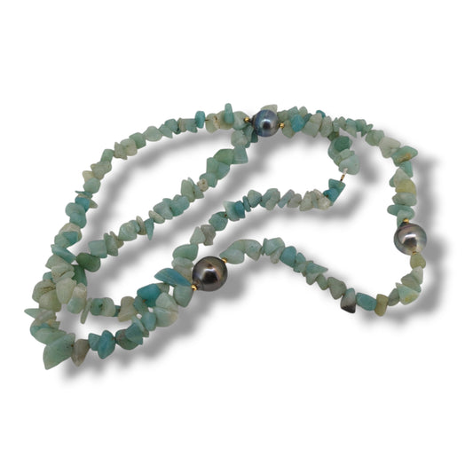 Amazonite Set Necklace & Earrings-Set-Danika Cooper Jewellery